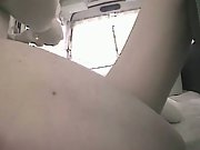 Hidden camera sex in back of camper van with cute young Asian girl