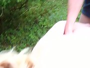 Libbymilf getting ass fucked by a guy from internet public threesome