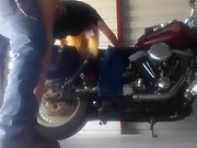Getting assfucked before a ride I just love that feeling after being fucked and riding full of cum