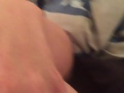 Wife does blowjob on her boy friend while hubby watches