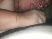 Point of view fucking of my bbw wife, watch her suck my dick then get banged
